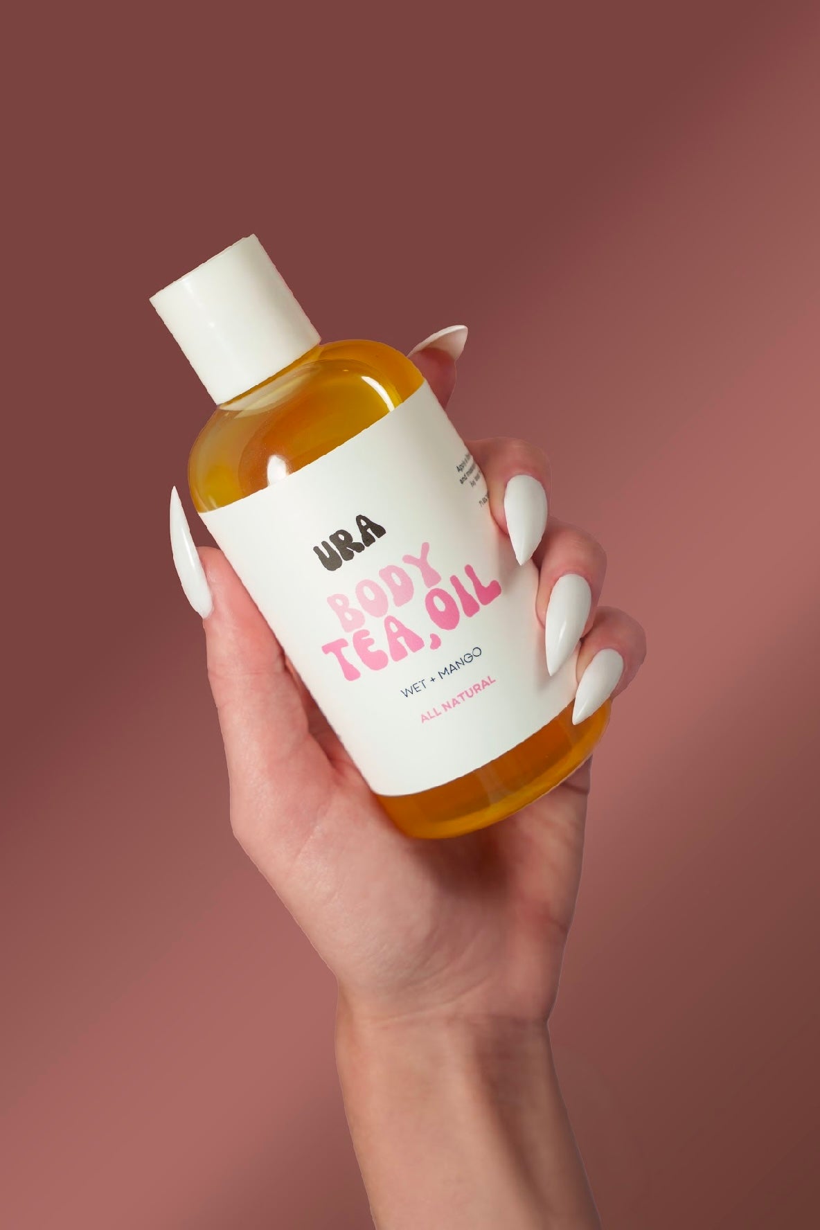 Body Tea Oil by URA YEMANE moisturizing body oil in premium packaging