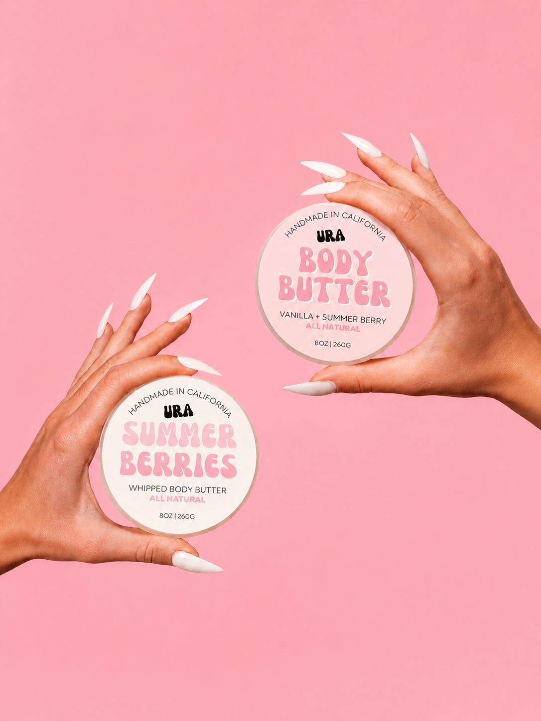 Vanilla summer, berry whipped body butter bundle